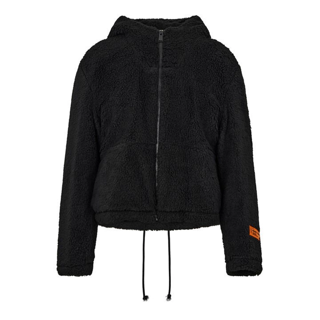Heron Preston Fleece Hood Jacket - Black